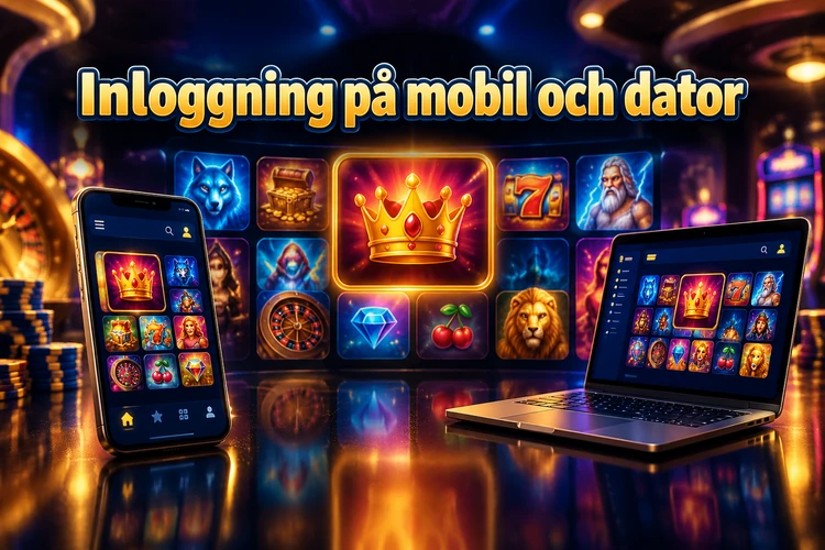 Inloggning på mobil och dator