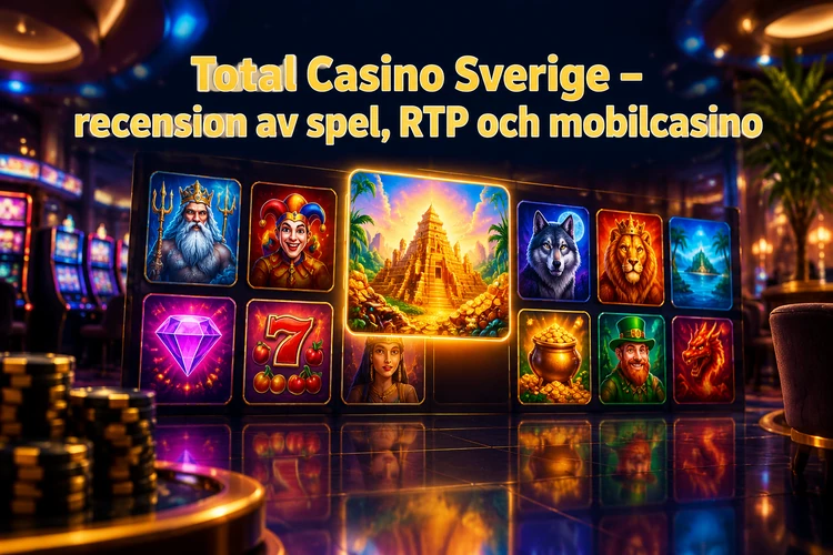 Total Casino Sverige - recension av spel, RTP och mobilcasino